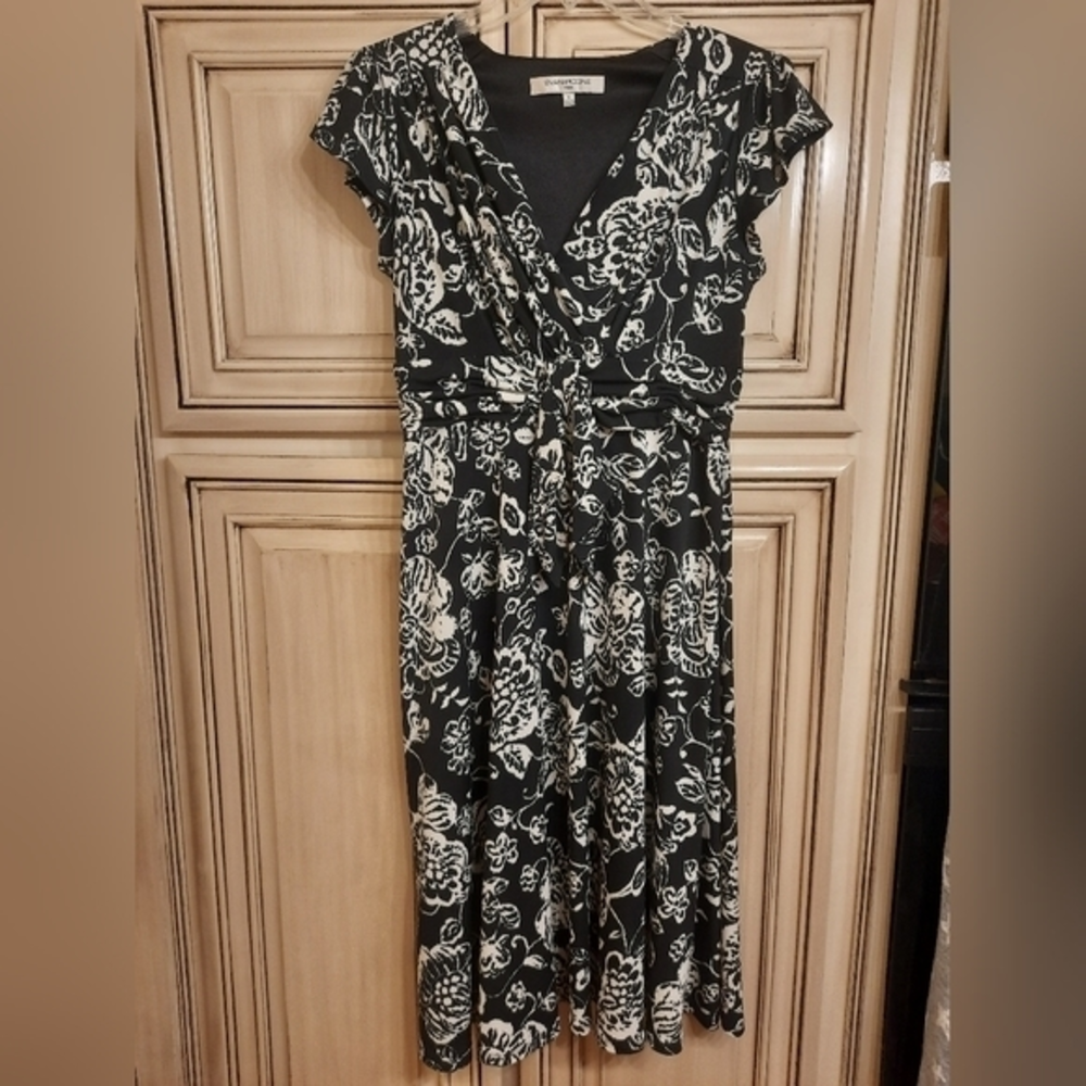 Evan - Picone‎ Black White Dress Size 8